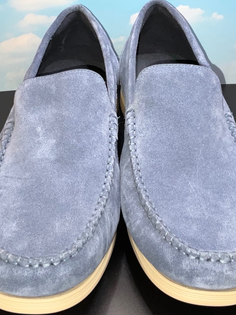 Cole Haan Blue Suede Loafers. US Men’s 10.5. NWOT/Box
